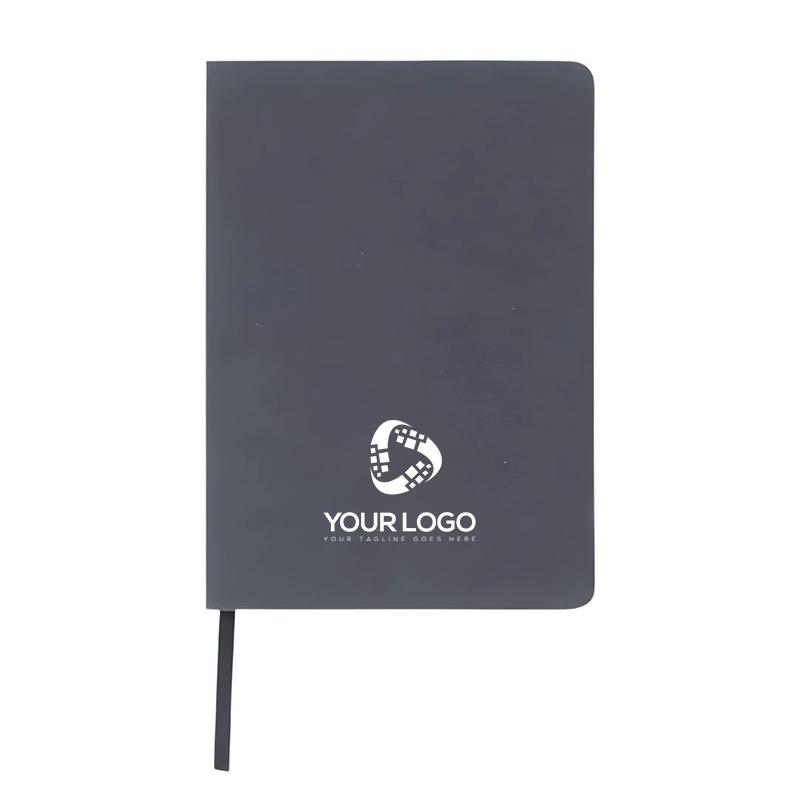 A5 Size Hard Cover Notebook In Recycled Leather Material With Logo